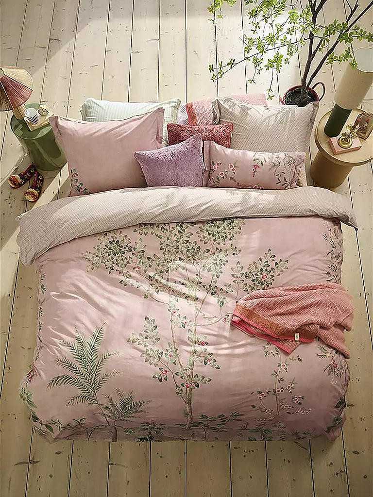 PIP STUDIO | Parure de lit en percale FATA MORGANA 70x90cm/140x200cm Rose | Rose