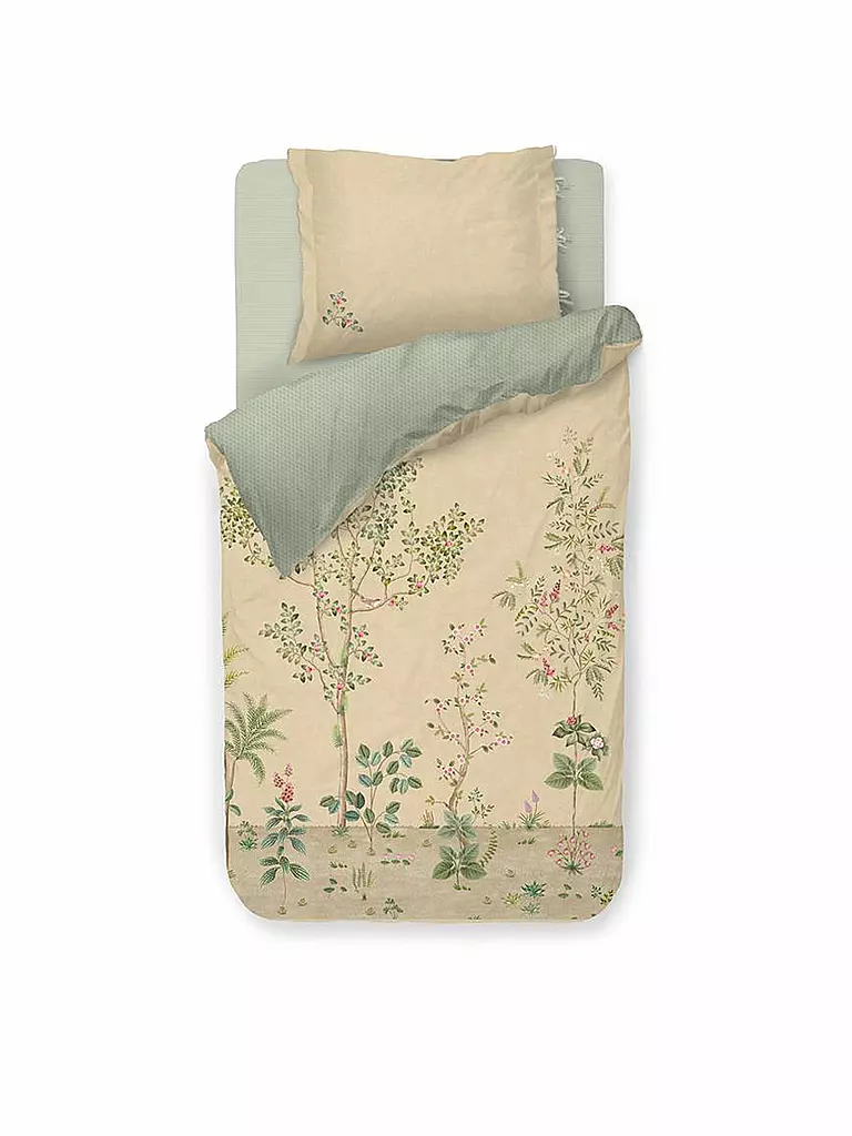 PIP STUDIO | Parure de lit en percale FATA MORGANA 70x90cm/140x200cm Sable | beige