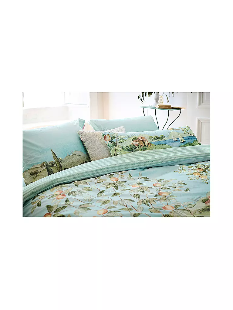 PIP STUDIO | Parure de lit en percale LA CAMPAGNA 2x 70x90cm/200x200cm Vert | 