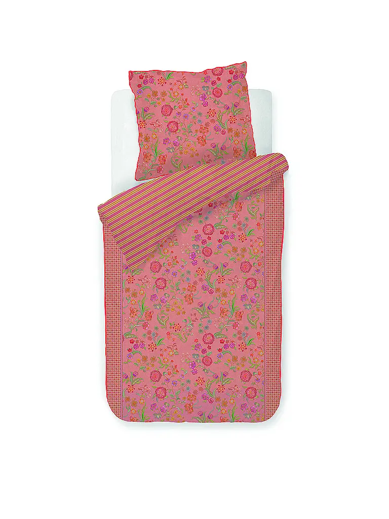 PIP STUDIO | Parure de lit en percale LITTLE JABALI 70x90cm/140x200cm Corail | rosa