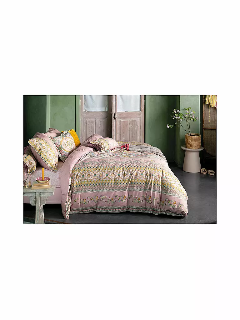 PIP STUDIO | Parure de lit en percale Majorelle Carpet 2x 70x90cm / 200x200cm Rose | Rose