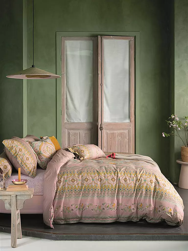 PIP STUDIO | Parure de lit en percale Majorelle Carpet 2x 70x90cm / 200x200cm Rose | 