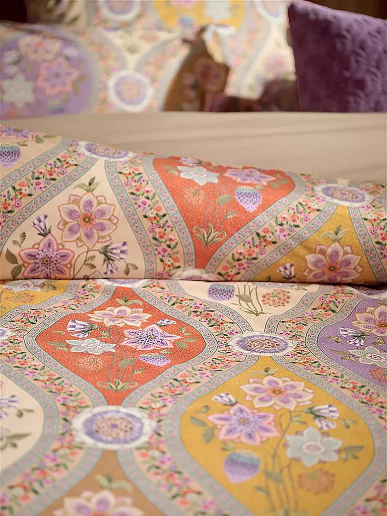 PIP STUDIO | Parure de lit en percale ORNAMENTO RAMO 70x90cm/140x200cm Multi | 