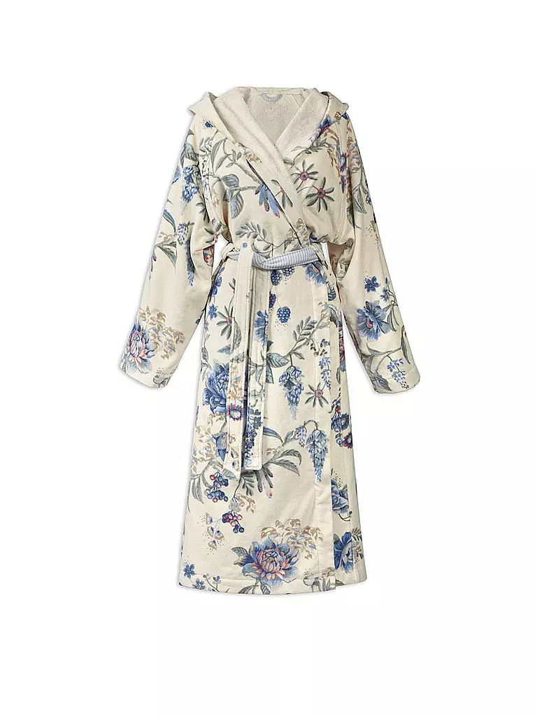 PIP STUDIO | Peignoir pour femmes SECRET GARDEN Blanc-Bleu | weiss