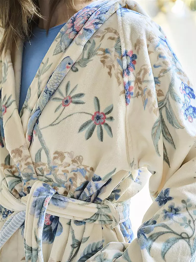 PIP STUDIO | Peignoir pour femmes SECRET GARDEN Blanc-Bleu | 