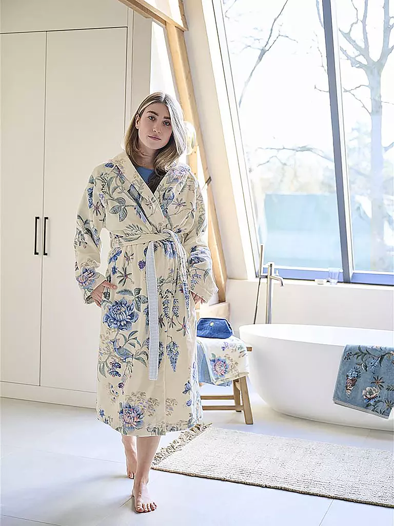 PIP STUDIO | Peignoir pour femmes SECRET GARDEN Blanc-Bleu | 