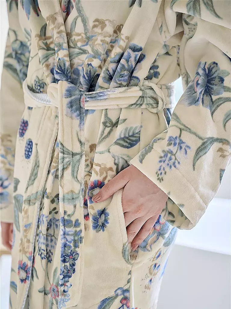 PIP STUDIO | Peignoir pour femmes SECRET GARDEN Blanc-Bleu | 
