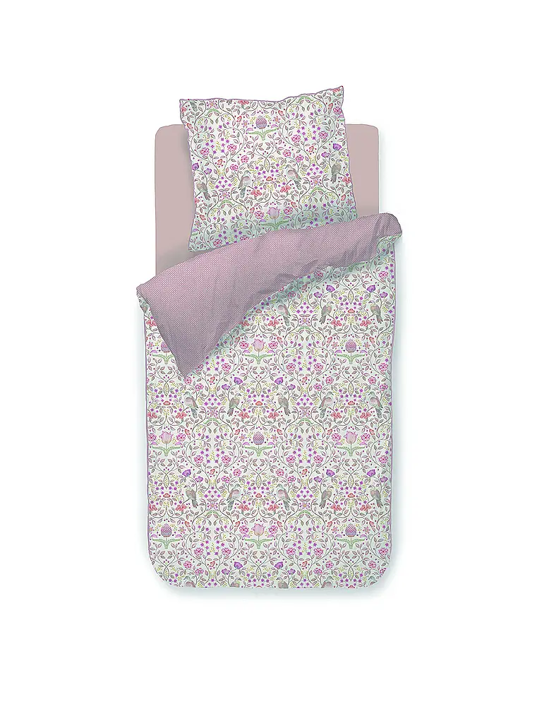 PIP STUDIO | Perkal Bettwäsche GARDEN OF DOVE 70x90cm/140x200cm Off White | Crème