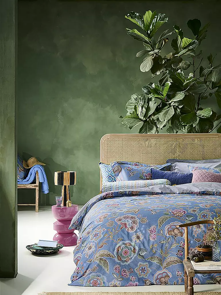 PIP STUDIO | Perkal Bettwäsche MATATA 70x90cm / 140x200cm Blau | Bleu