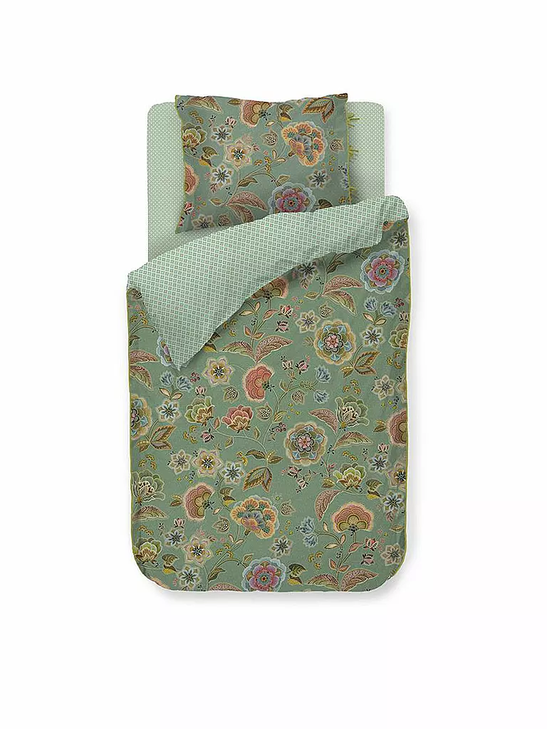 PIP STUDIO | Perkal Bettwäsche MATATA 70x90cm / 140x200cm Grün | Vert