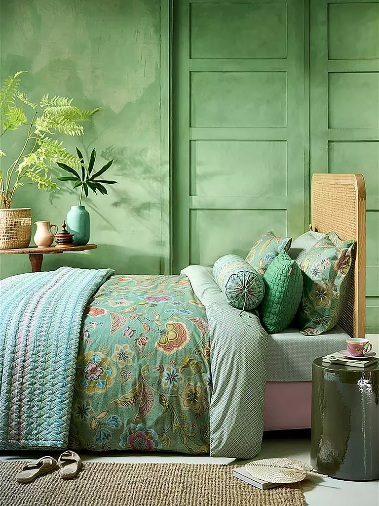 PIP STUDIO | Perkal Bettwäsche MATATA 70x90cm / 140x200cm Grün | Vert