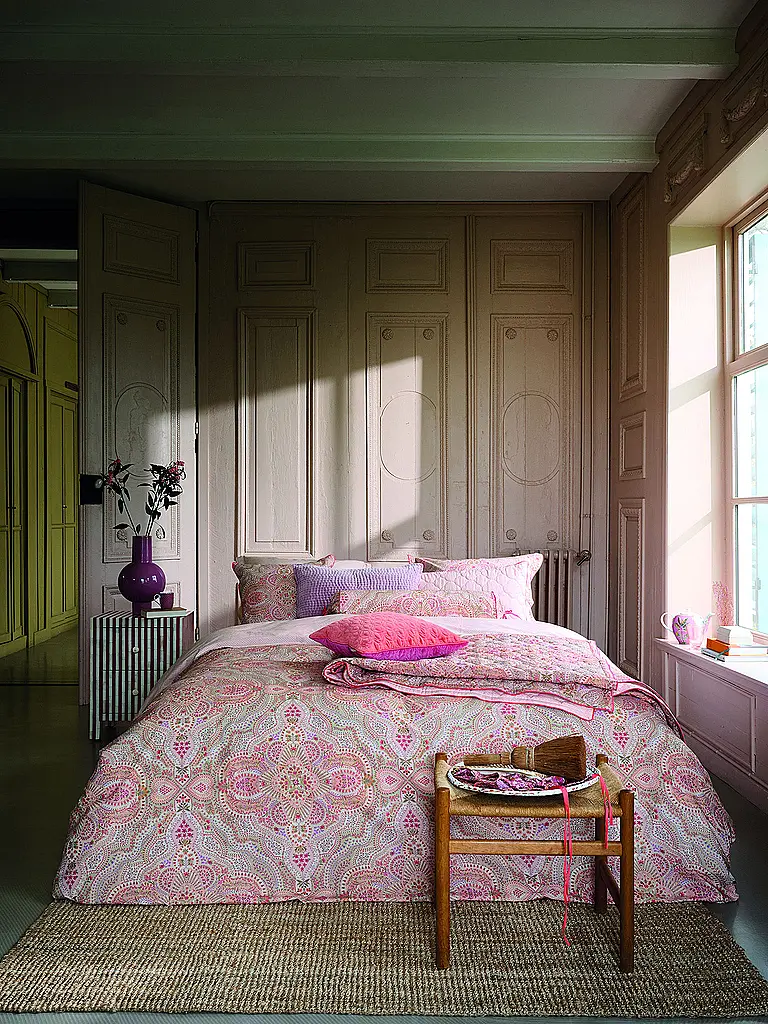 PIP STUDIO | Perkal Bettwäsche MOON FLOWER 70x90cm/140x200cm Rose Clair | Rose