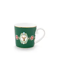 PIP STUDIO | Petit gobelet à anse LOVE BIRDS MEDALLION Rouge foncé | Vert foncé