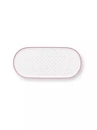 PIP STUDIO | Plat petit 25x12cm JOLIE DOTS Or/Rose | Blanc