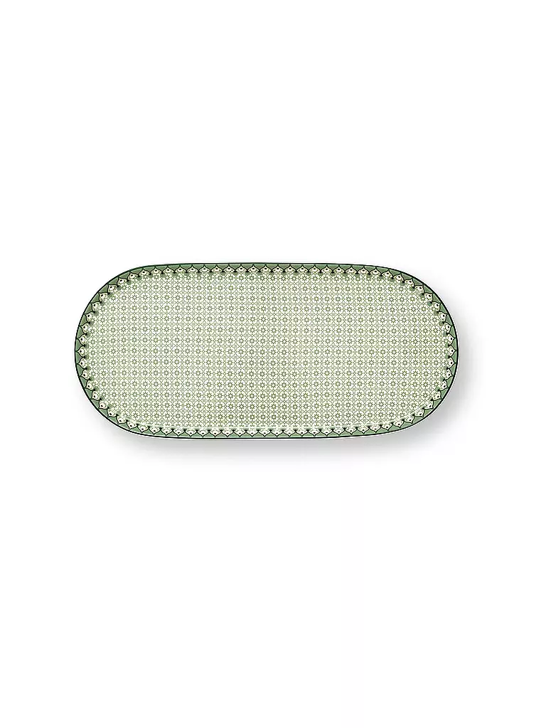 PIP STUDIO | Plat petit LILY & LOTUS 25x12cm Tiles Light Gr. | hellgrün