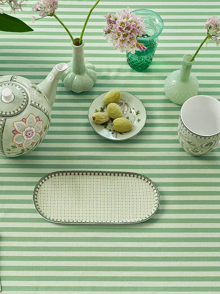 PIP STUDIO | Plat petit LILY & LOTUS 25x12cm Tiles Light Gr. | hellgrün