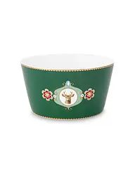 PIP STUDIO | Schale 15cm LOVE BIRDS MEDALLION Rouge foncé | Vert foncé
