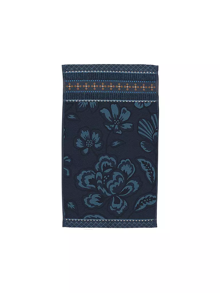 PIP STUDIO | Serviette d'invité JASMIN JACQUARD 30x50cm Bleu foncé | dunkelblau