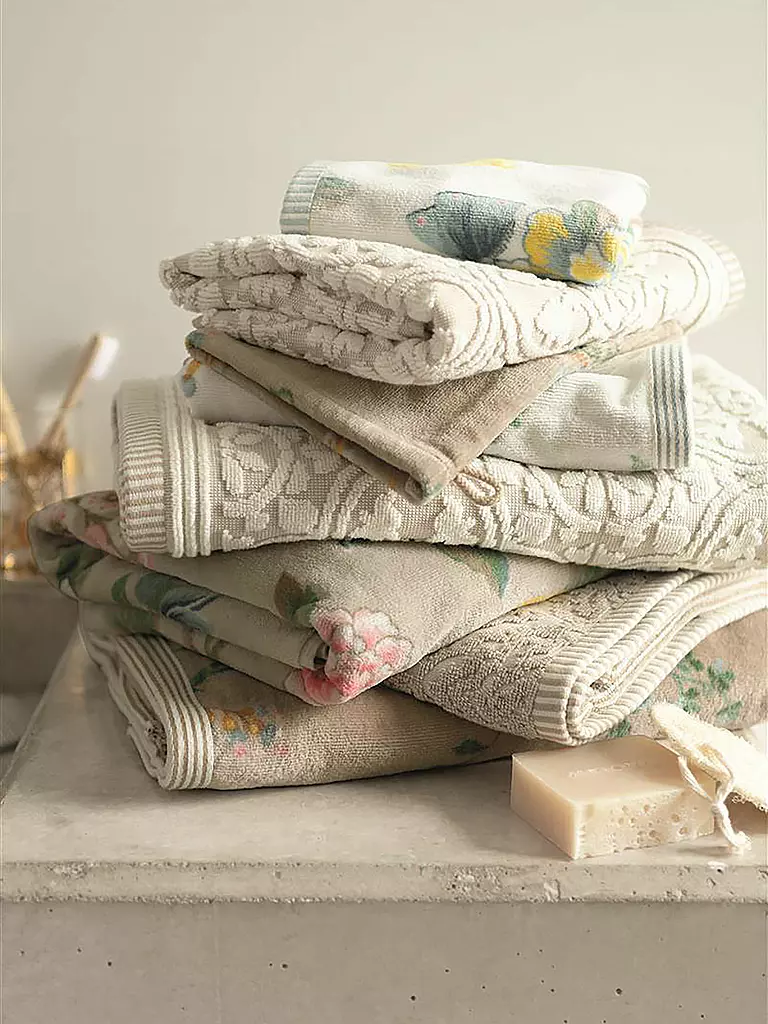PIP STUDIO | Serviette d'invité LES FLEURS 30x50cm Blanc | weiss