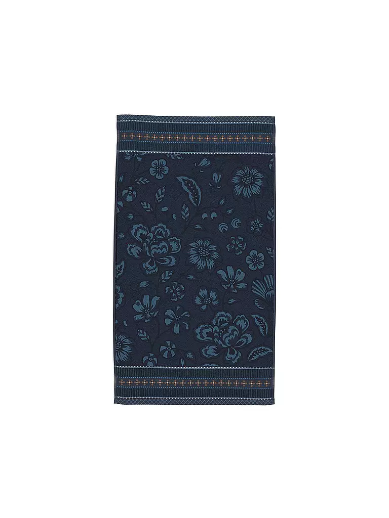 PIP STUDIO | Serviette JASMIN JACQUARD 55x100cm Bleu foncé | dunkelblau