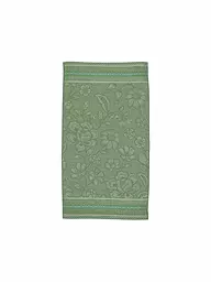 PIP STUDIO | Serviette JASMIN JACQUARD 55x100cm Bleu foncé | Vert