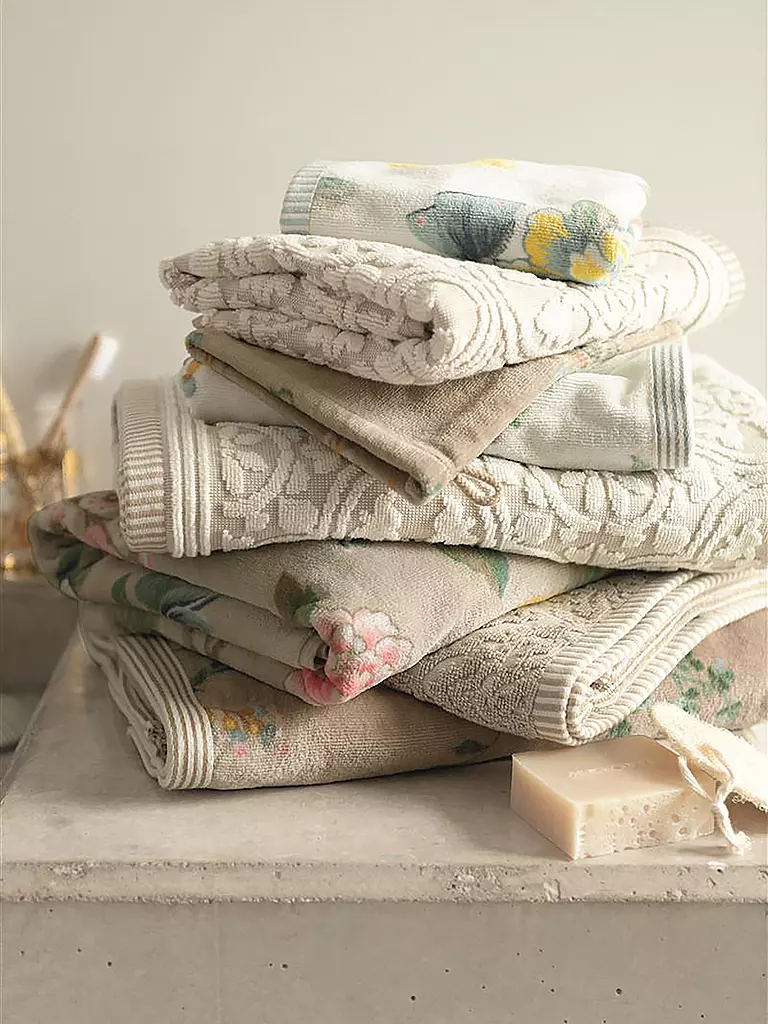 PIP STUDIO | Serviette LES FLEURS 55x100cm Blanc | 