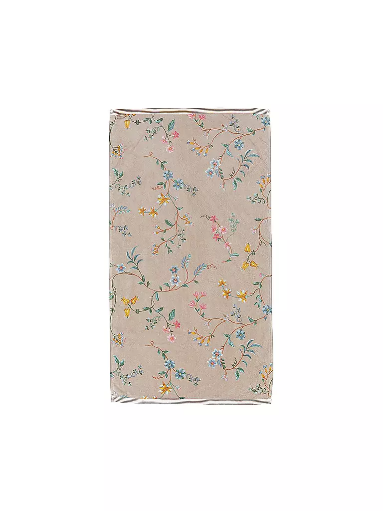 PIP STUDIO | Serviette LES FLEURS 55x100cm Kaki | hellbraun