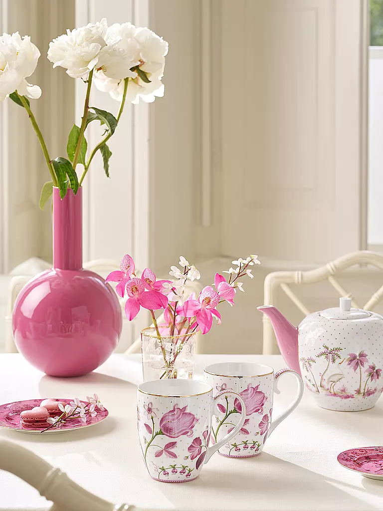 PIP STUDIO | Set de 2 mugs à anse XLarge 450ml JOLIE Tulip Pink | Rose