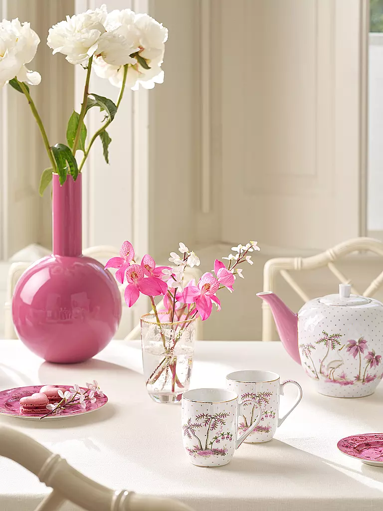 PIP STUDIO | Set de 2 petits mugs à anse 145 ml JOLIE DOTS Or/Rose | weiss