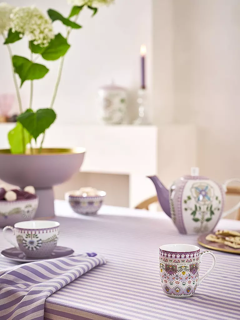 PIP STUDIO | Set de 2 petits mugs à anse LILY & LOTUS 145ml | lila