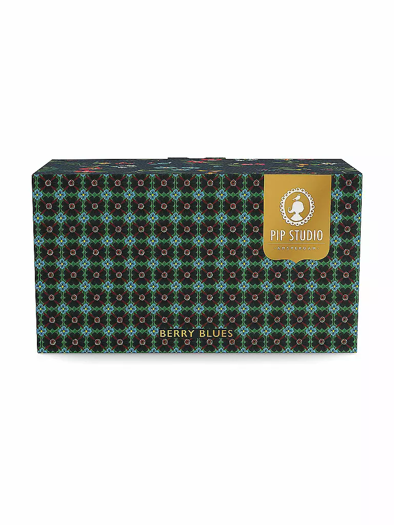 PIP STUDIO | Tasse à expresso avec soucoupe, lot de 2 BERRY BLUES 120 ml, bleu | 
