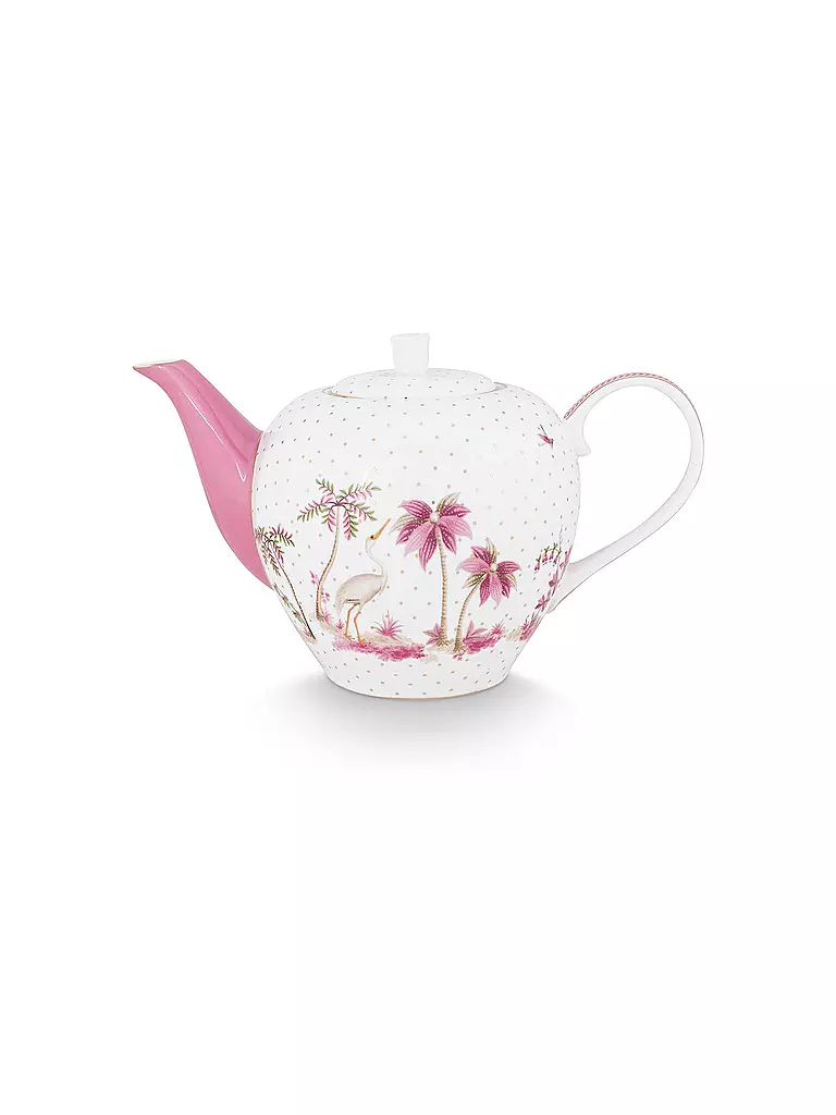 PIP STUDIO | Théière Large 1,6l JOLIE DOTS Or/Rose | weiss