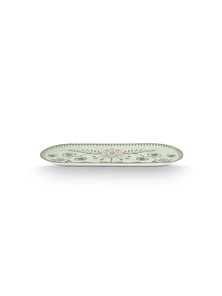 PIP STUDIO | Tortenplatte LILY & LOTUS 33x15,5cm Light Green | 