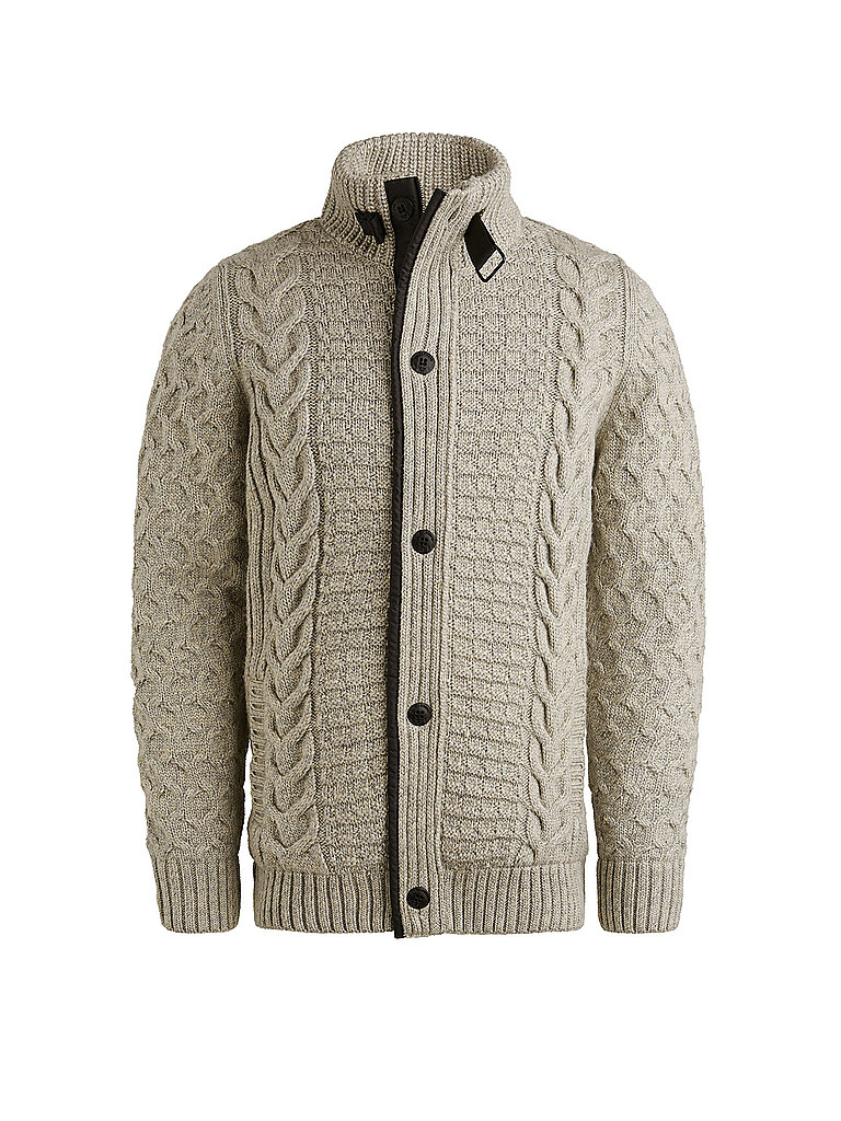 PME+LEGEND+Gilet+en+tricot+gris+|+S