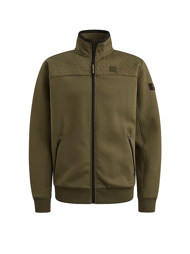 Sweat-shirt zippé olive M
