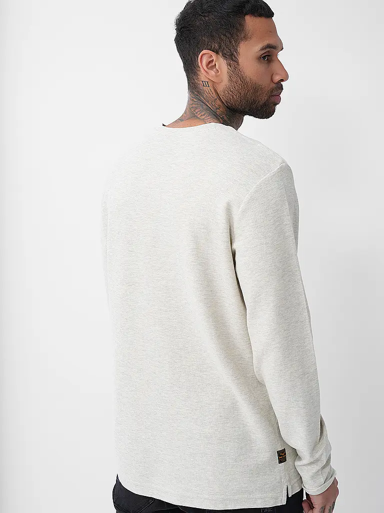 PME LEGEND | Langarmshirt  | weiss