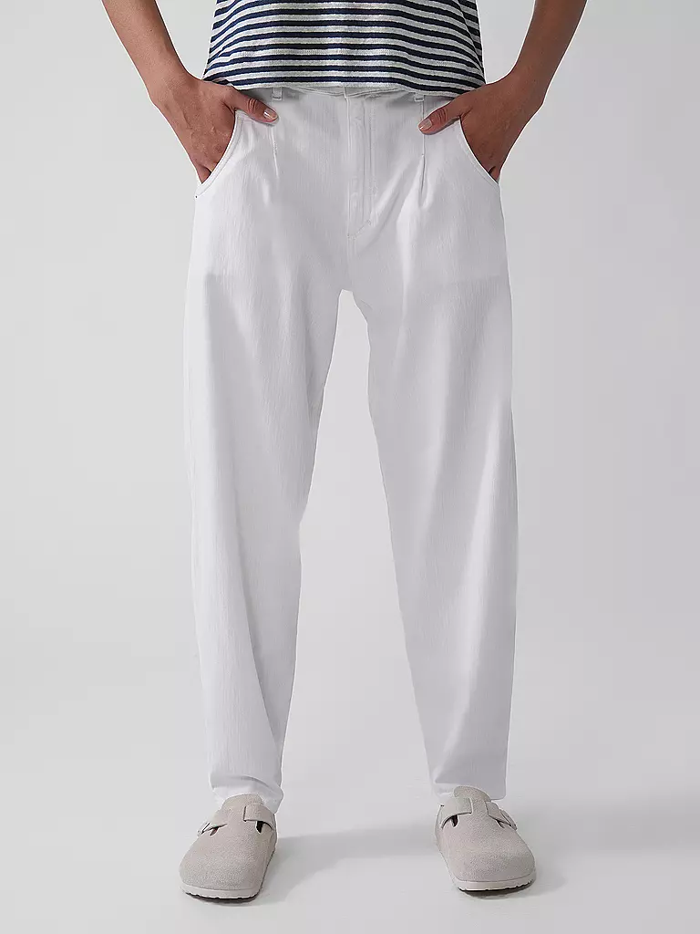 PNTS | Jeans Balloon Fit THE O SHAPE | Blanc