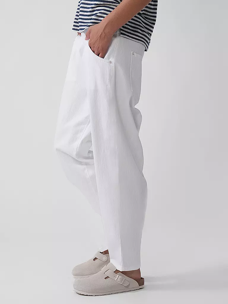 PNTS | Jeans Balloon Fit THE O SHAPE | Blanc