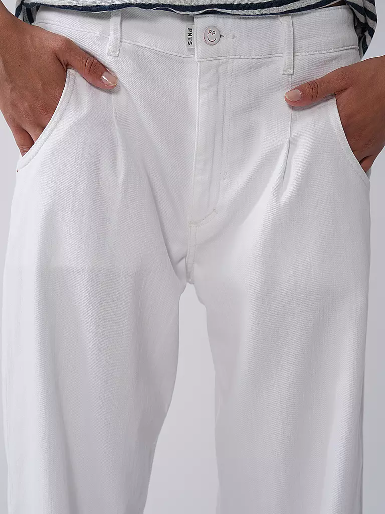 PNTS | Jeans Balloon Fit THE O SHAPE | Blanc