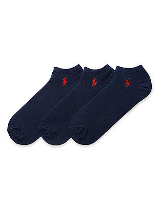 POLO RALPH LAUREN | Chaussettes sneaker, lot de 3, marine