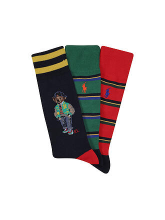 POLO RALPH LAUREN | Coffret cadeau de 3 paires de chaussettes assorties