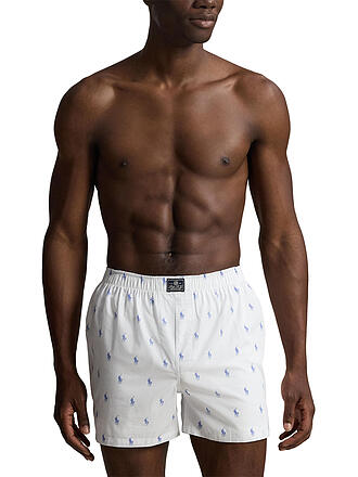 POLO RALPH LAUREN | Boxershorts Lot de 3 blanc / rayure bleue