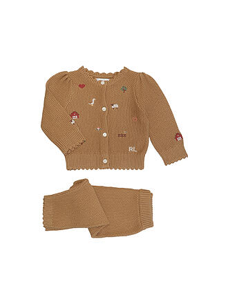 POLO RALPH LAUREN | Ensemble bébé gilet et pantalon en tricot 2 pièces