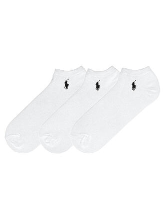POLO RALPH LAUREN | Chaussettes sneaker lot de 3 blanc