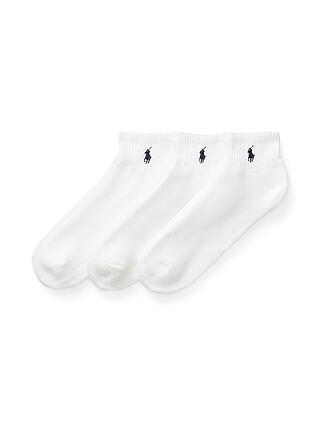 POLO RALPH LAUREN | Chaussettes sneaker, lot de 3, blanc