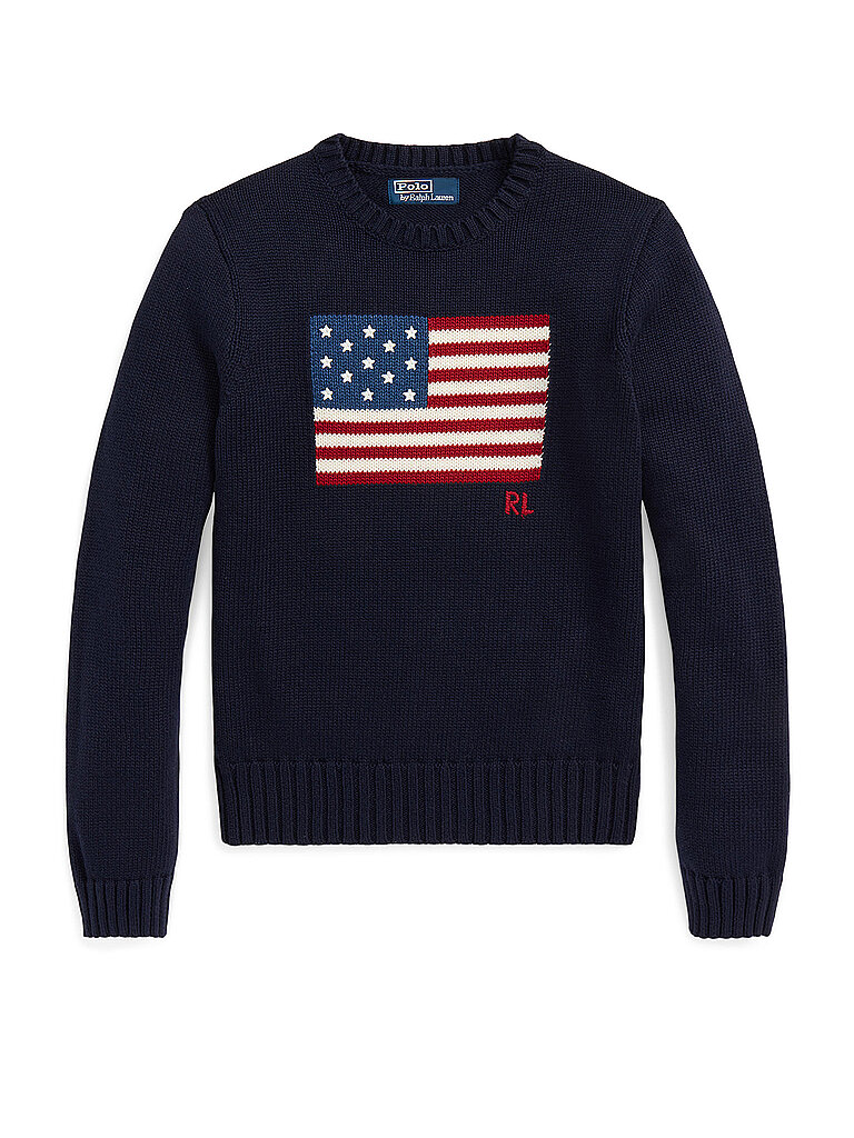 Pull-over bleu marine S
