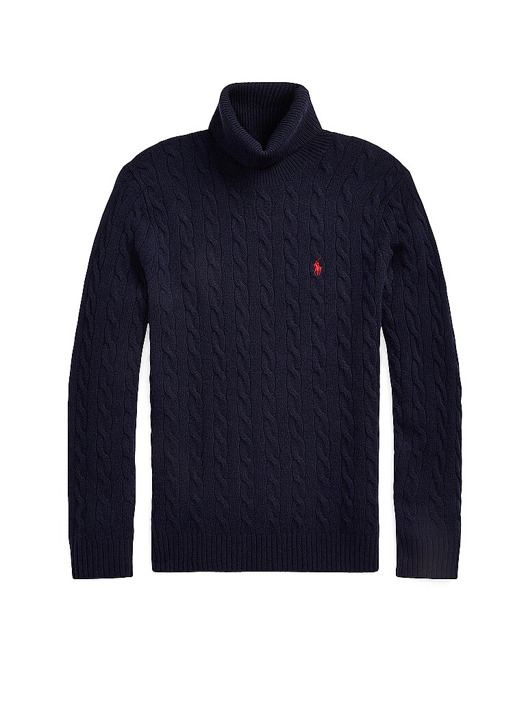 Pull Polo Ralph Lauren PULL COL ROULE EN MAILLE TORSADEE EU - vue 3