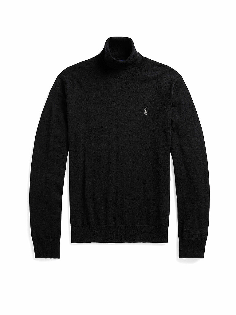 Pull à col roulé noir XXL