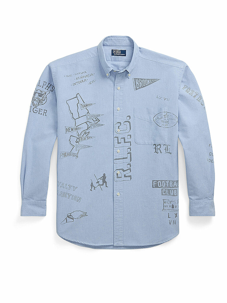 Chemise en jean bleu clair XXL