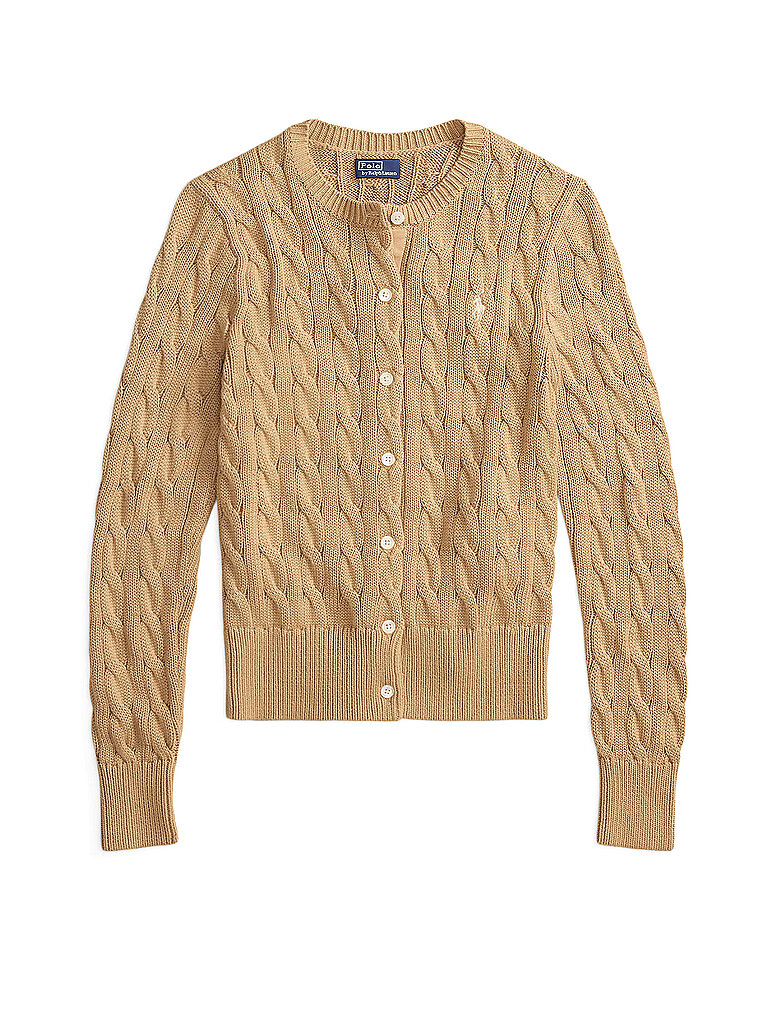 Cardigan Slim Fit camel XL